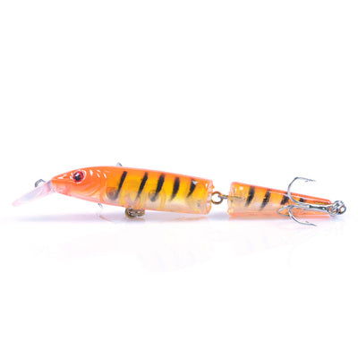 False Bait Double Section Submerged Mino Bionic Hard Pseudo-bait Warped Bouche Basse