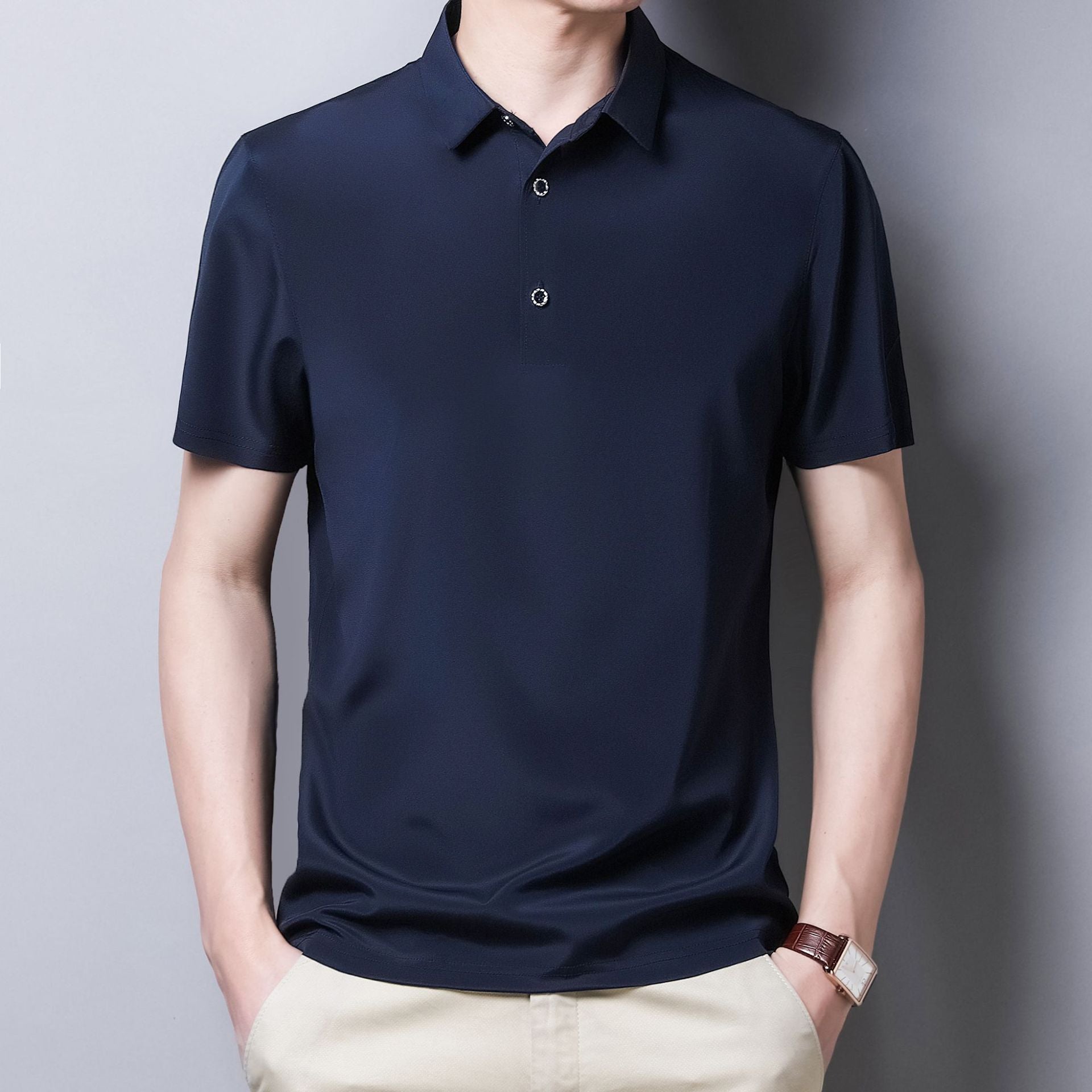 T-shirt sans couture manches courtes homme pour l'été