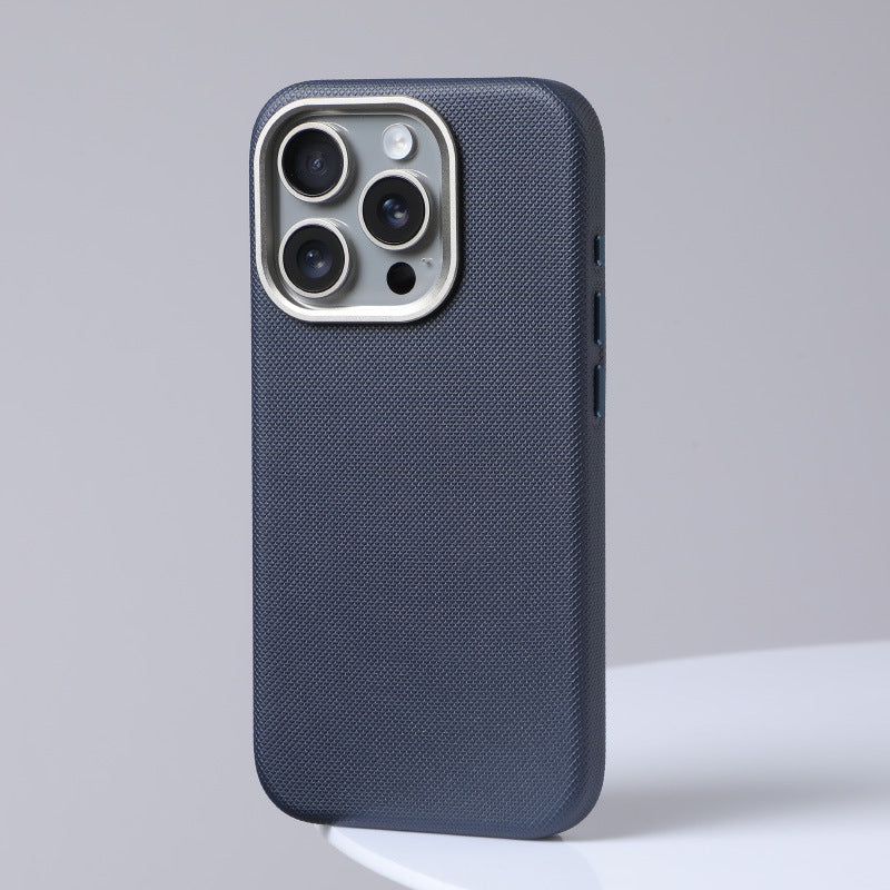 Boîtier de téléphone magnétique anti-goutte en cuir diamanté