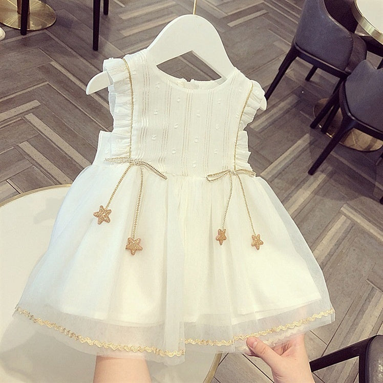 Robe bébé Gauze Été Style Western Tulle Tutu Mesh Robe princesse de l'année