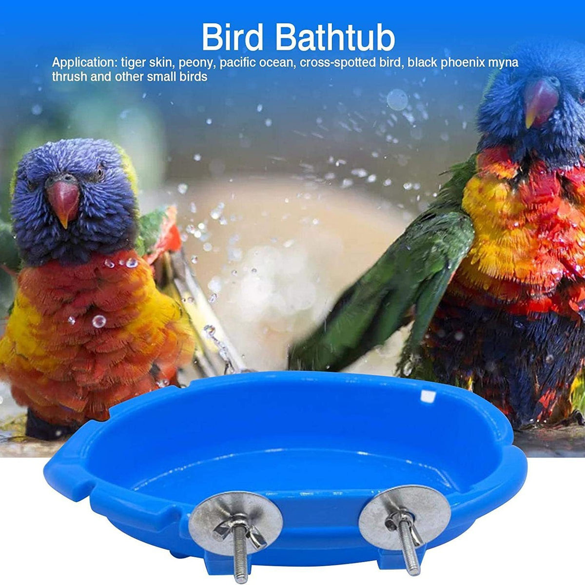 Baignoire multifonctionnelle pour oiseaux
