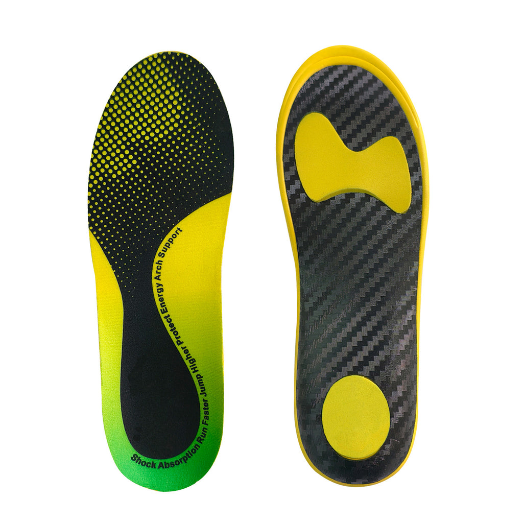 Semelle intérieure en fibre de carbone pleine longueur Absorbant les chocs et très résistant pour les chaussures de sport