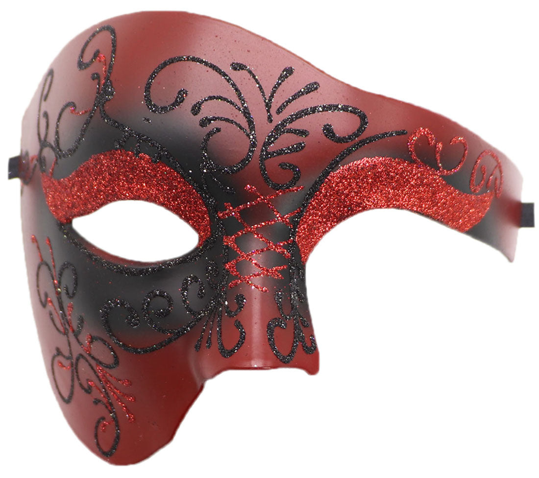 Masque de fête antique avec un seul oeil et demi face latérale