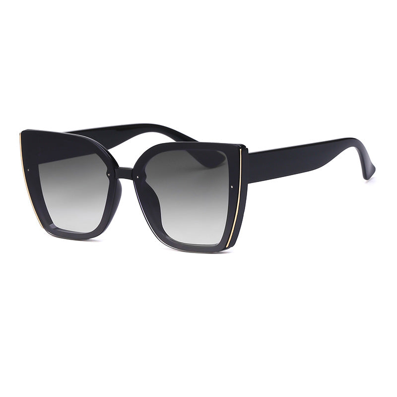 Internet Celebrity Cat-Eye Grande Cadre Lunettes de soleil pour femmes