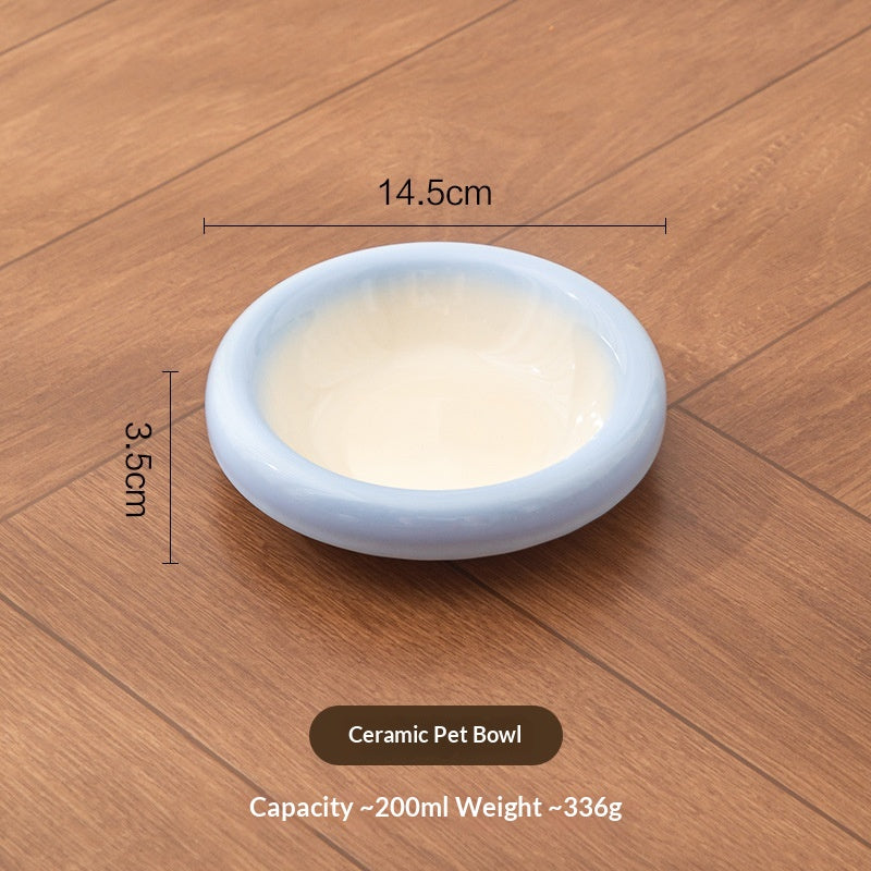 Ceramic Pet Bowl de couleur brune