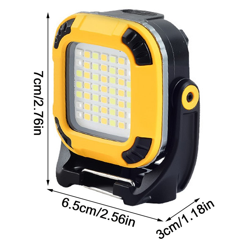 Lampe de travail LED rechargeable COB Super lumineux Projecteur portable étanche