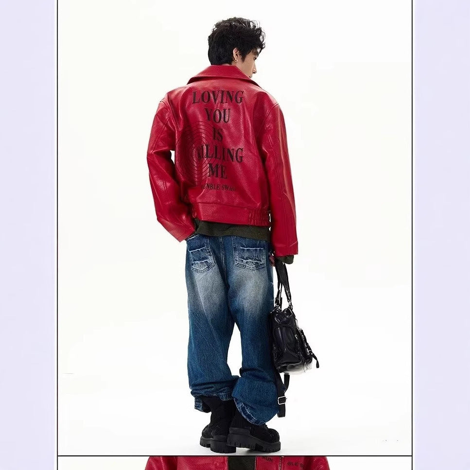 Hommes en forme d'Edgy-chic Jeans droites