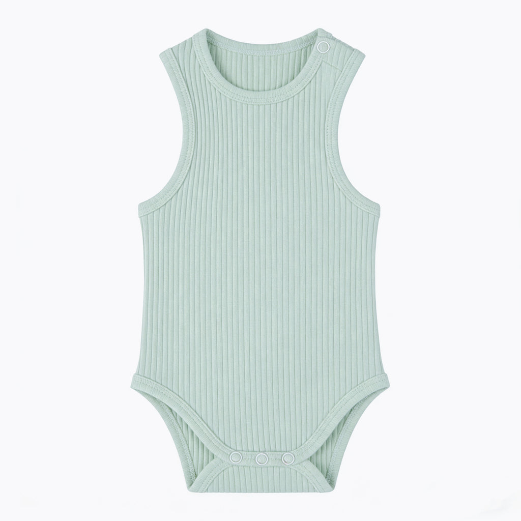 Bébé Romper tricoté à côtes
