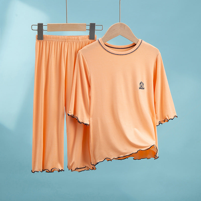 Vêtements de maison à manches courtes pour les filles