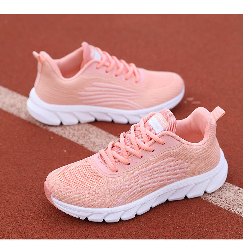 Hommes et femmes Flying Woven Chaussures de course respirantes Couple sneakers occasionnels
