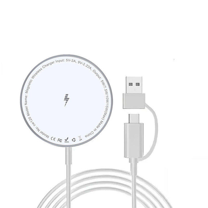 Chargeur magnétique rapide Magsafe sans fil 15W