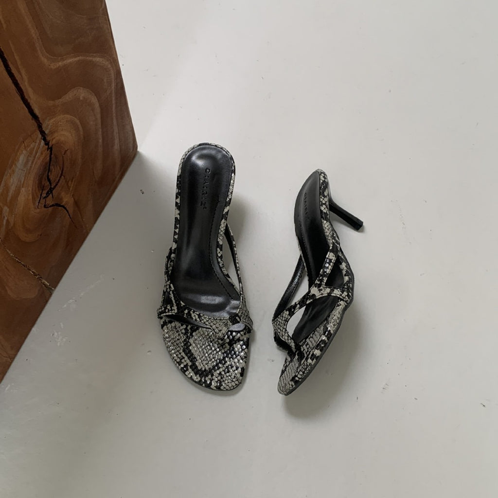 Toe Clip style français Élégantes Sandales à talons hauts