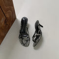 Toe Clip style français Élégantes Sandales à talons hauts