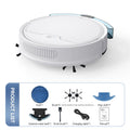 White Robot Vacuum Mop - 3-en-1 Nettoyage sec et humide
