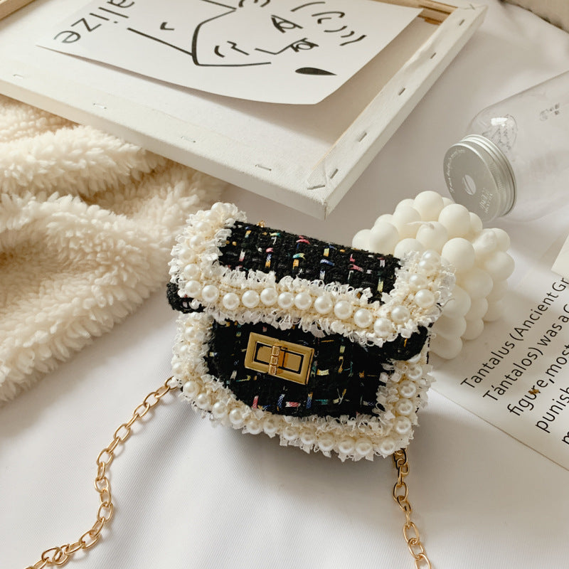 Sac transversal en treillis de diamant pour enfants