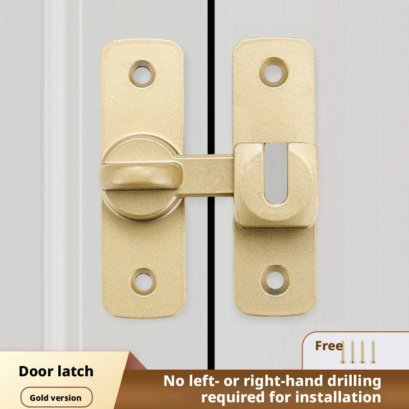 Boucle de porte-boucle d'or-porte + ensemble à vis-alliage d'aluminium-1