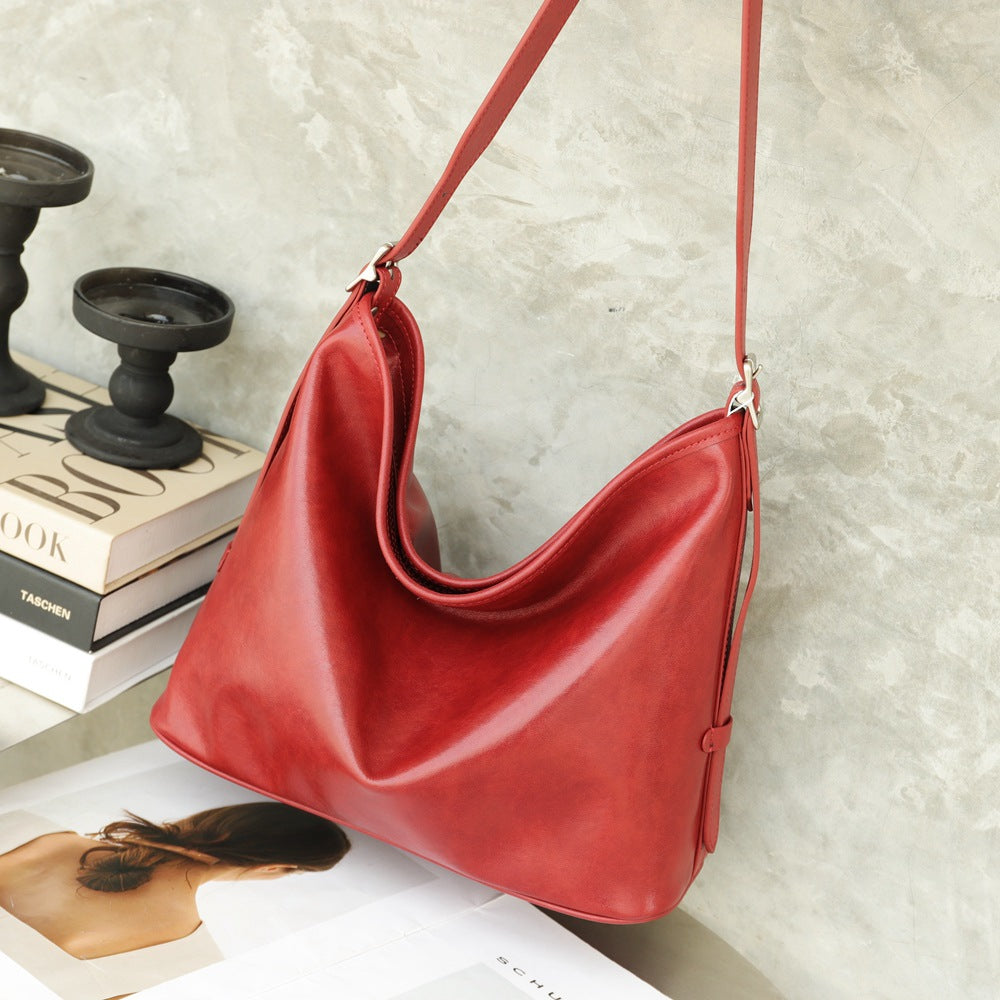 Sac en cuir à grande capacité en cristal