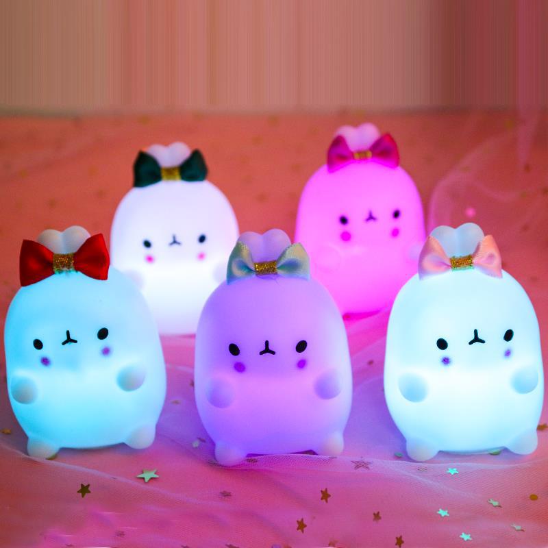École primaire maternelle Tanabata cadeau mignon lapin lumière de nuit