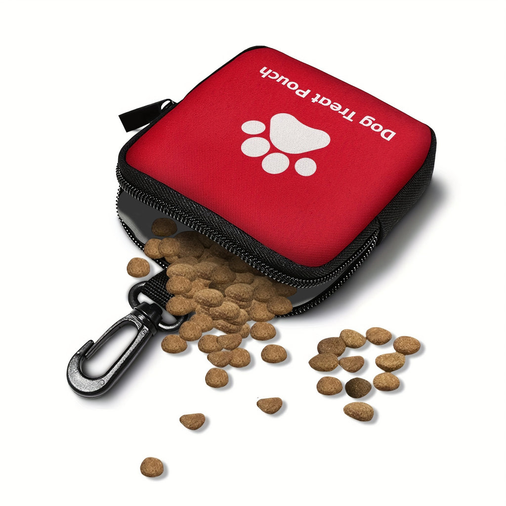 Pack de snack d'animal portable en polyester avec fermeture à glissière