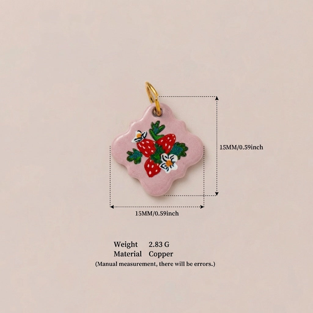 Accessoire pendentif à imprimé floral