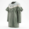 Robe de trench vintage filles 3-7Y British Style mélange de laine veste de printemps