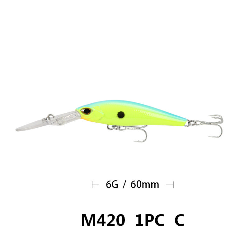 Lua Bait Fishing Minnow 6g 9cm Long-Tongue Plate Scuba Minnow Lua Bait
