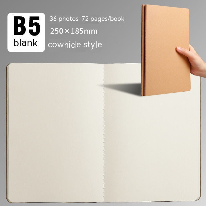 B5 Cahier d'exercices étudiant Livre de papier Kraft