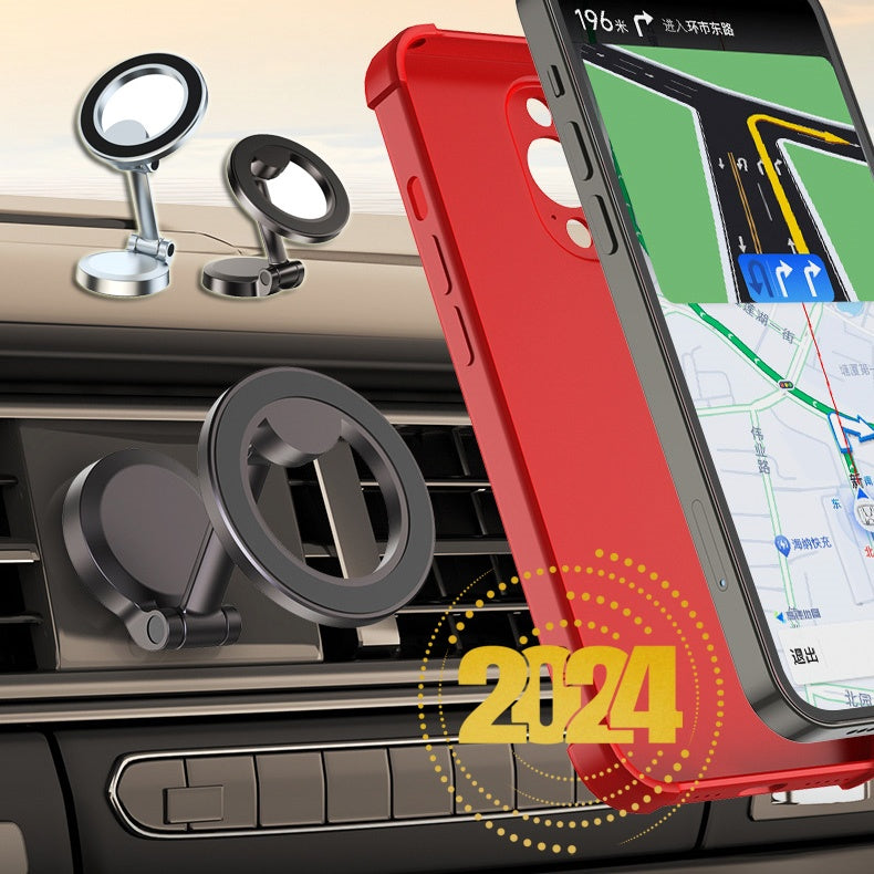 Support de téléphone magnétique pour voiture pliable tout-métal pour voiture plus forte Magnet Dashboar