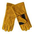 Outdoor Camping Gants BBQ Welding Non-slip résistant à l'usure Gants de protection en cuir Chaleur