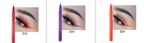 La peinture de couleur bricolage n'est pas facile à masquer Eyeliner mat