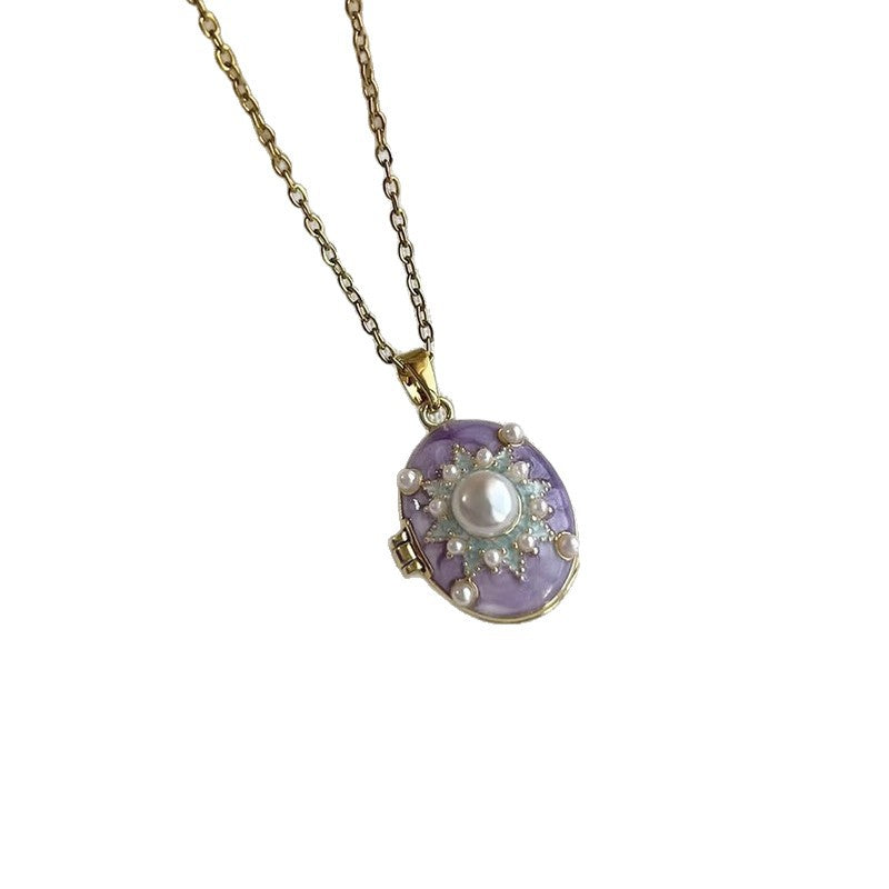 Personnalité Tendance Retro Collier peint Pendentif
