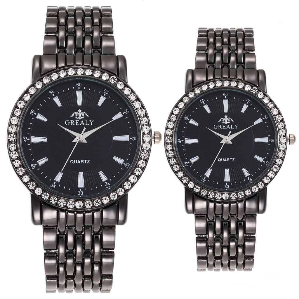 Men's and Women's Quartz Dress Couple Watches Business Gift