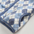Veste polaire polaire pour garçons Diamond Print Zip Top