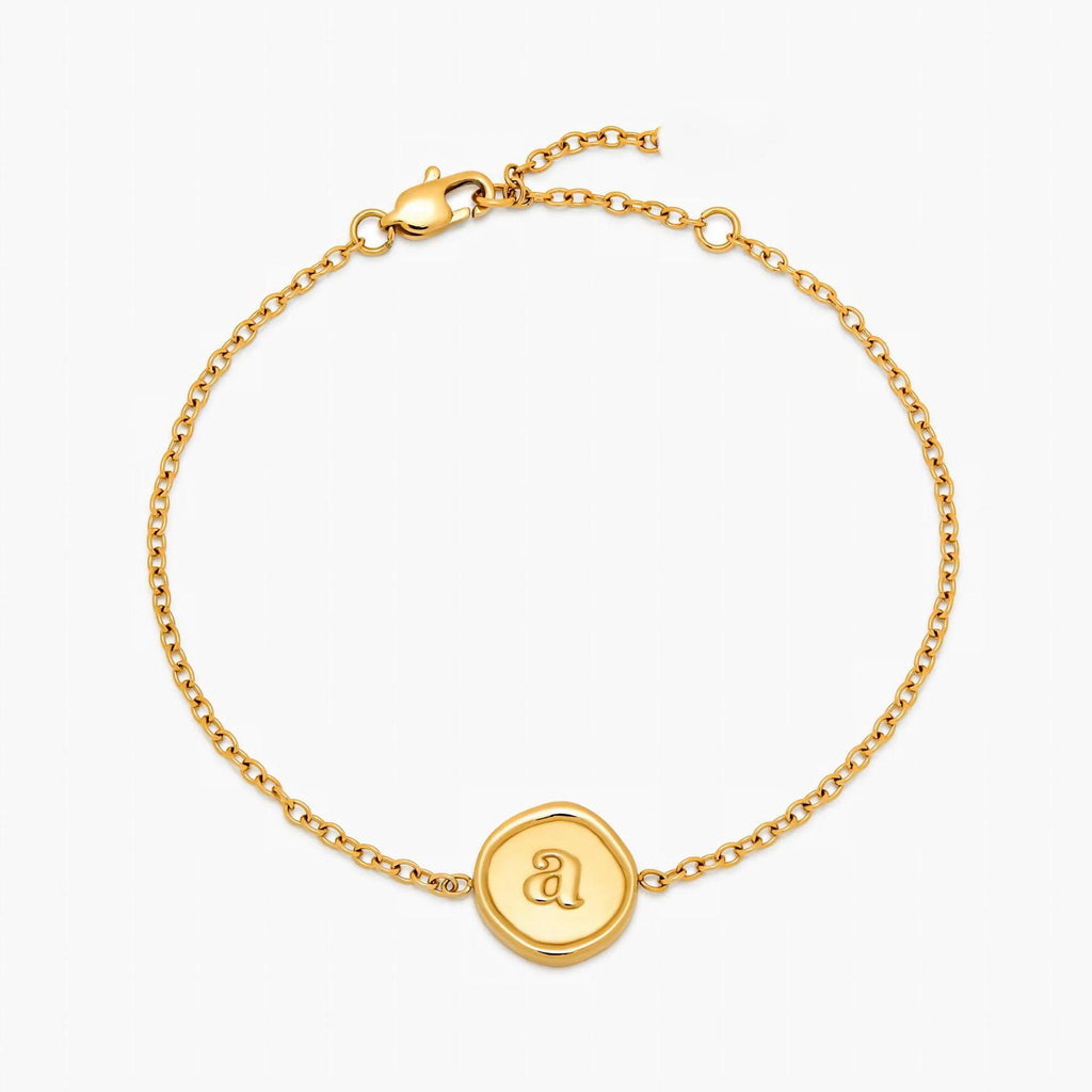 Bracelet de lettre personnalisé de style minimaliste européen et américain