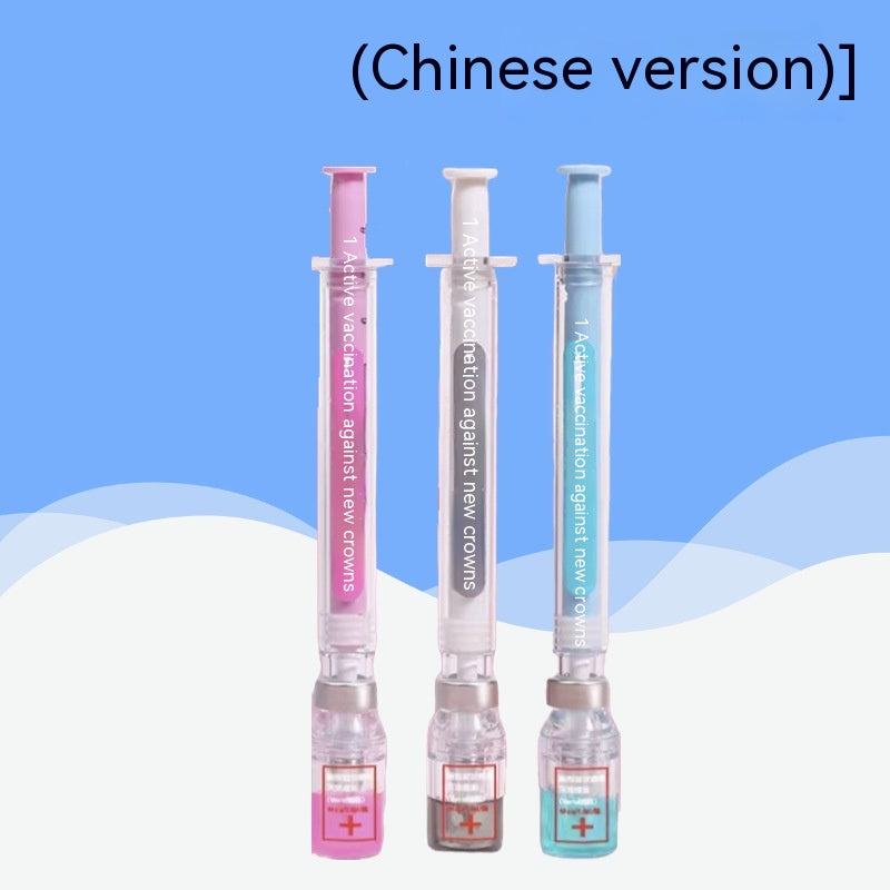 Vaccin stylo nouveau design créatif Sens gel stylo beau brosse étudiant