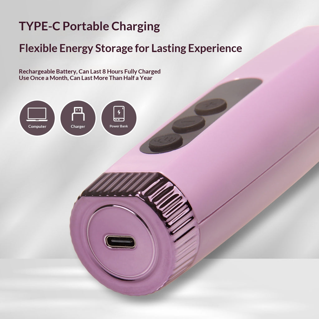 Grindeuse à ongles pour animaux de compagnie rechargeable avec réglage à six vitesses