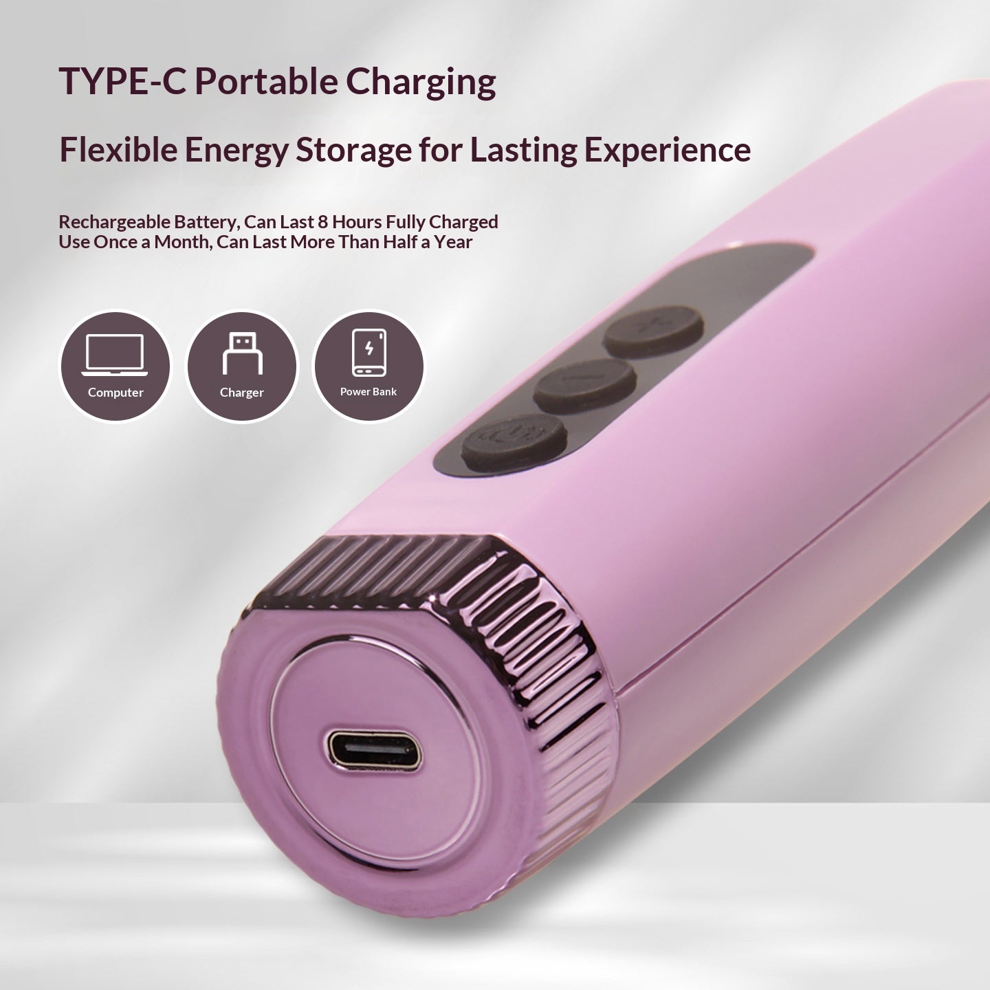 Grindeuse à ongles pour animaux de compagnie rechargeable avec réglage à six vitesses