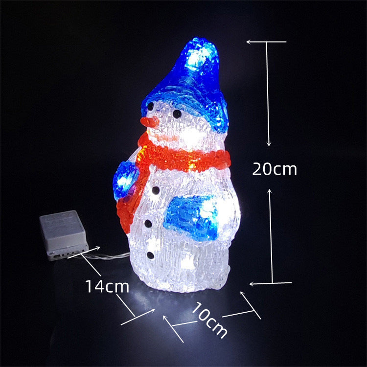 Décoration de fenêtre en acrylique époxy Snowman Diy