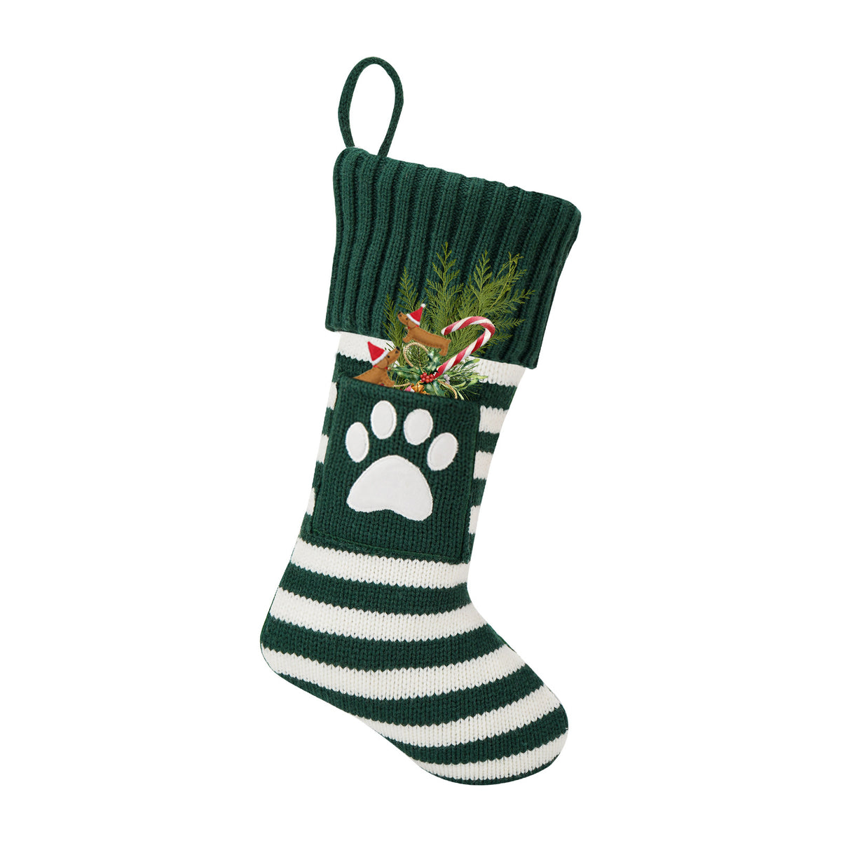 Sac Cadeau Chaussettes Chat et Chien de Noël