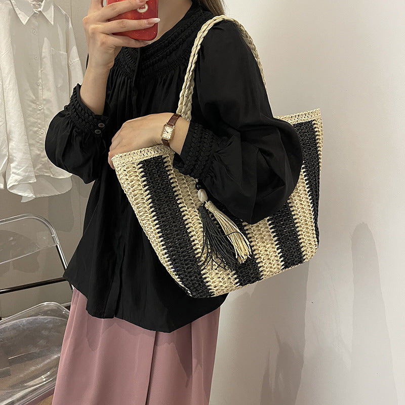 Sac à bandoulière en tissu coloré tissé à la main