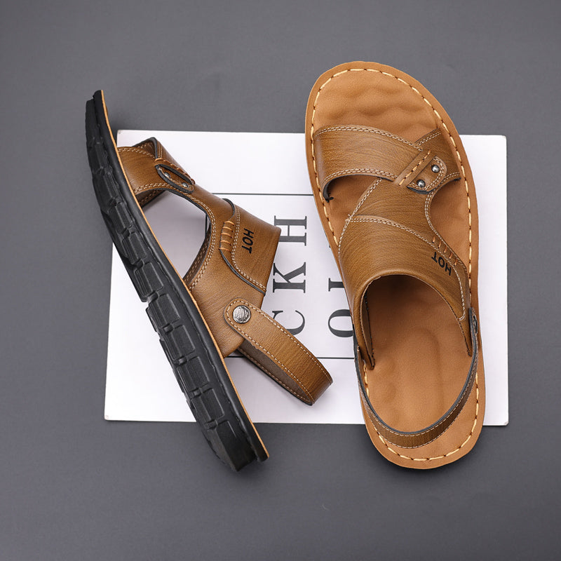Sandales en cuir doux pour hommes