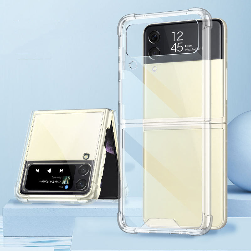Étui de téléphone mobile à quatre cornes transparent ultra-mince