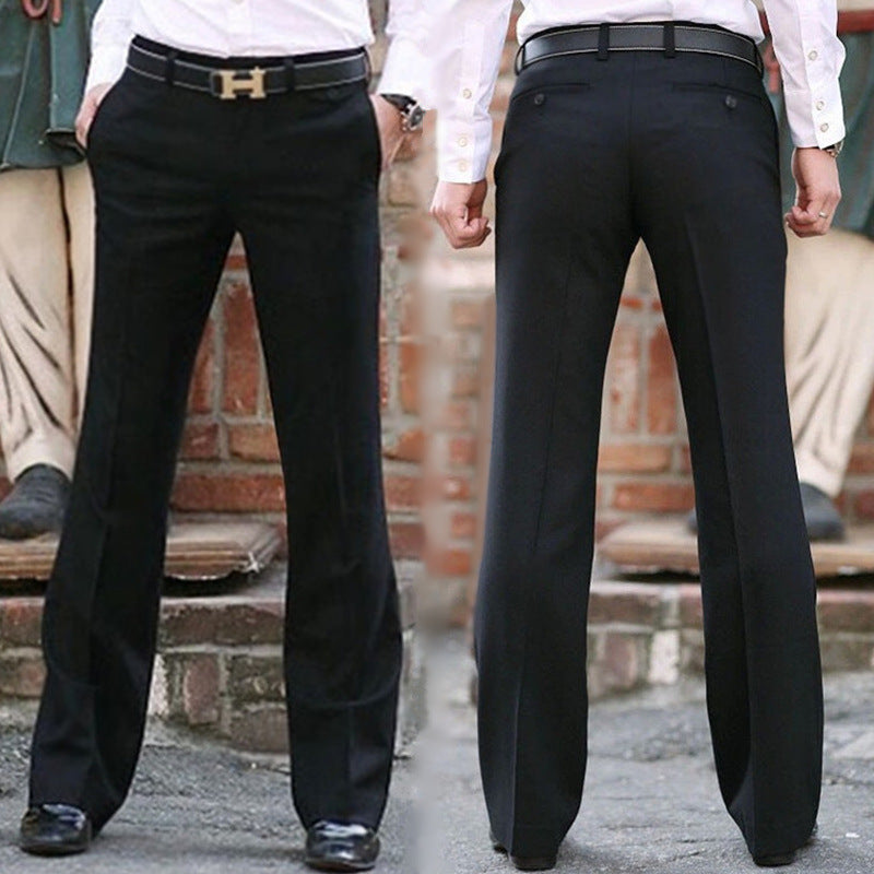 Pantalons de robe à jambes larges pour hommes