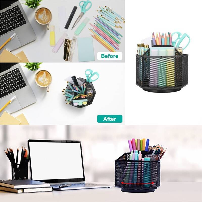 Organisateur & Bureau Tidy avec rotation à 360 degrés