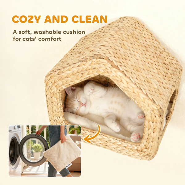 Maison de chat en bois