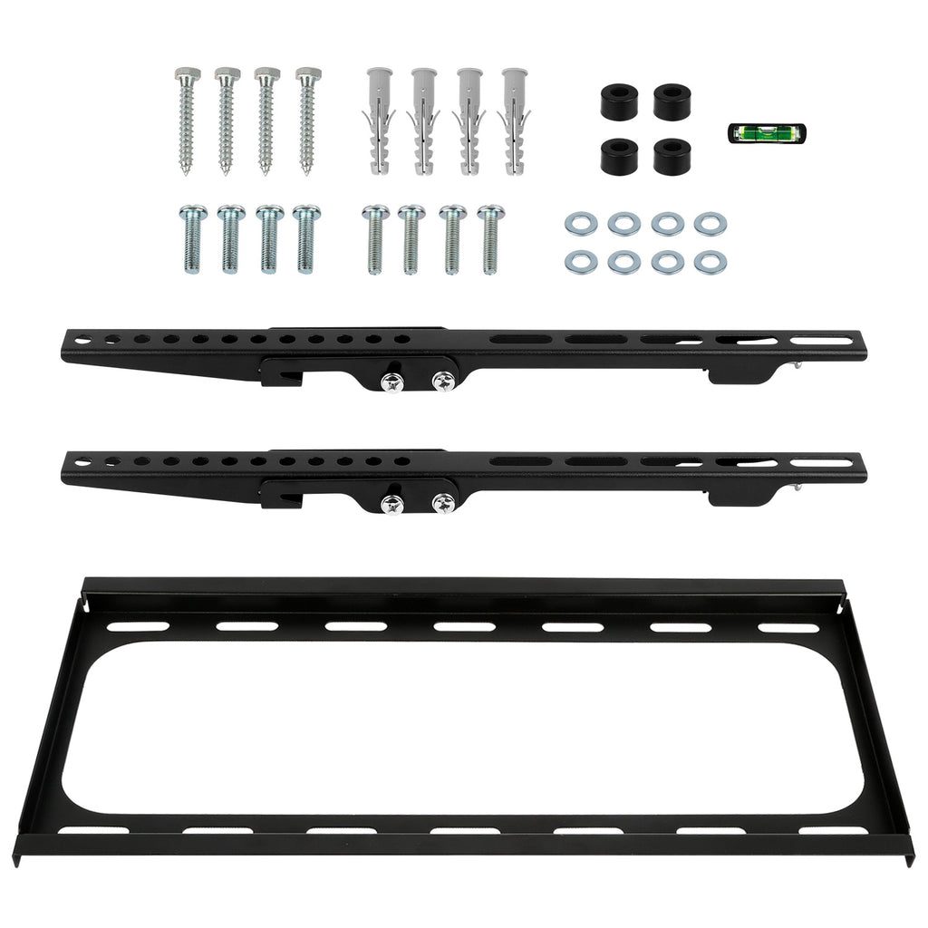 Support mural 1Pc TV Tilt Double bras Support TV VESA 400x400mm maximum pour les téléviseurs 26-55in