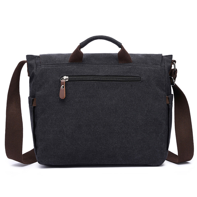 Porte-monnaie portable en toile transversale pour hommes