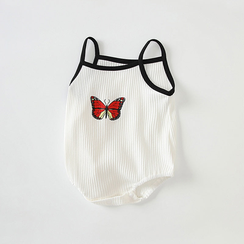 Maillot de saut Vêtements pour bébés Coton Sans manches Vêtements pour nouveau-nés Onesie