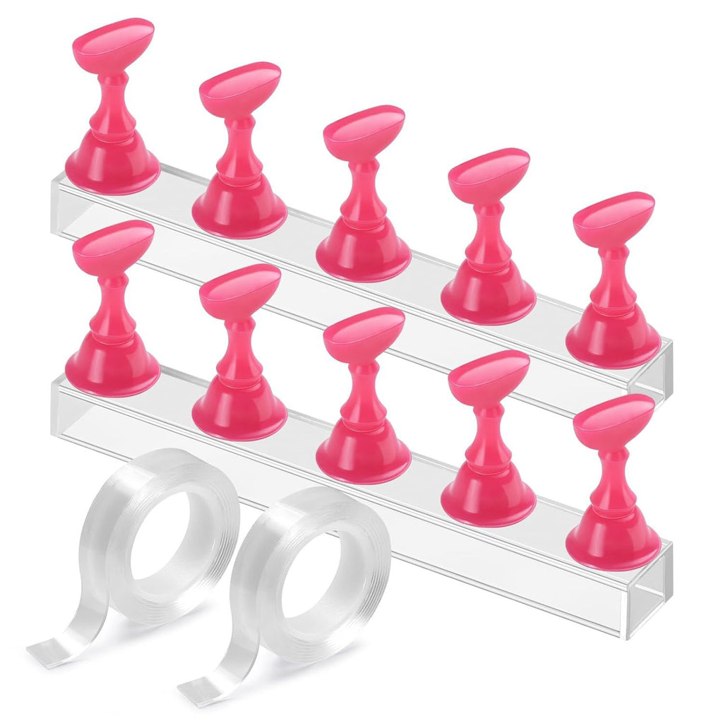 Acrylique base faux ongles pratique portable ongles et ensemble de bandes
