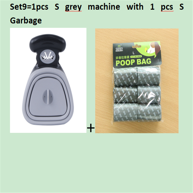 Chien Pet Travel Pooper pliable Scooper avec 1 rouleau de sacs décomposables Poop Scoop Clean Pick